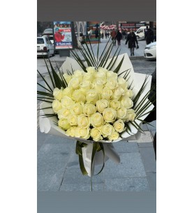 Özel 41 Beyaz Gül Buketi